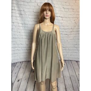 Hartford Sleeveless Silk Beige Dress Size 2 US S